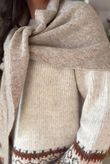 Nora Knit Shawl Mocha Marl
